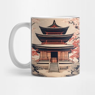 aesthetic Japanese temple art Mug